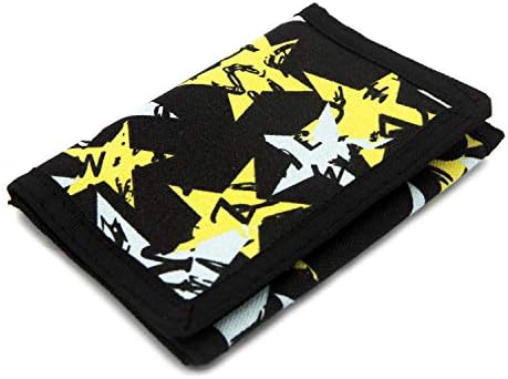 RFID Slim Camouflage Wallet / Trifold Canvas Outdoor Sports Wallet for Boys & Kids - Blue