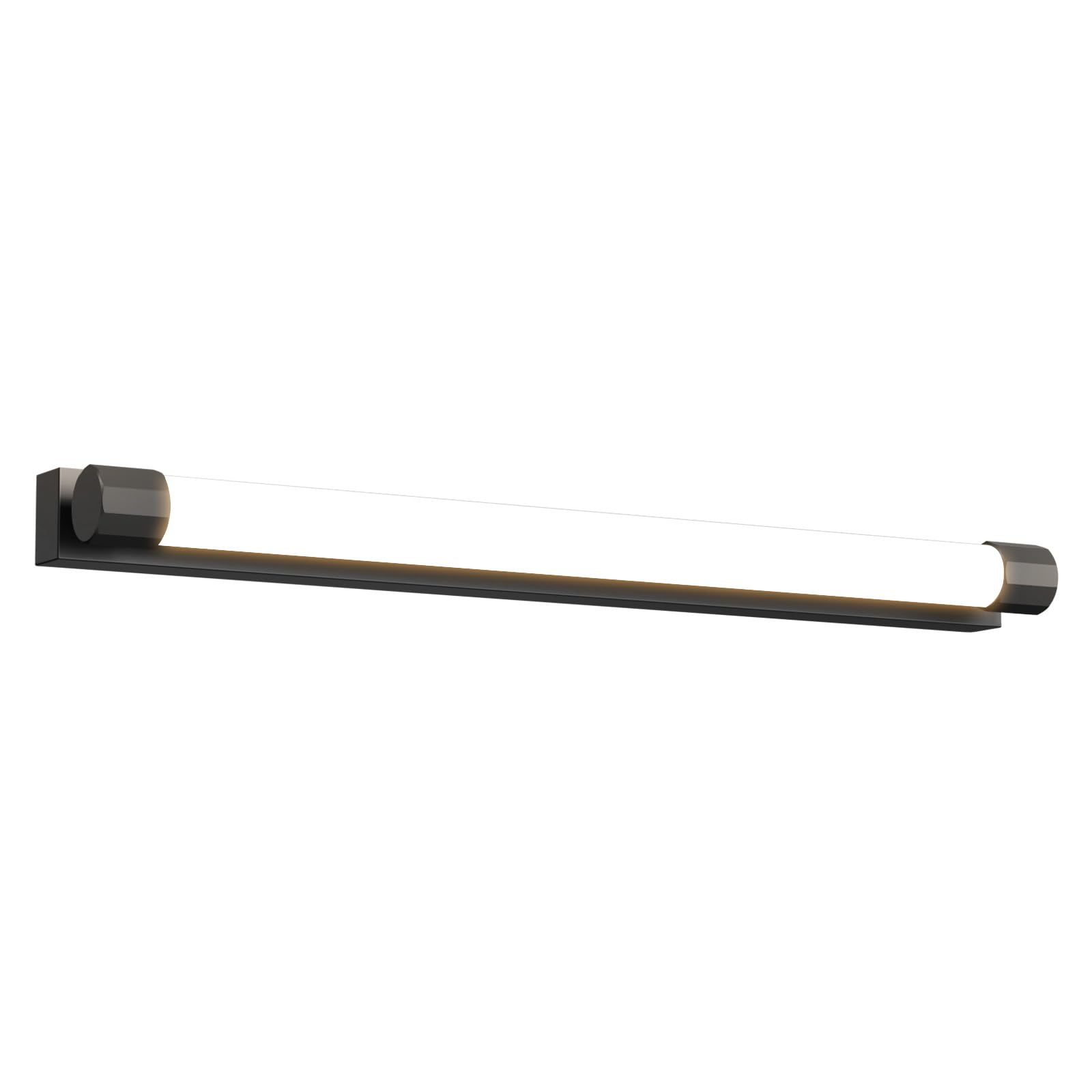 Homefire Lampada a LED per specchio da bagno 50cm 10W Lampada per | specchio da bagno Nero 3000K Impermeabile IP44 Lampe da parete moderna Applique per corridoio Soggiorno Armadio