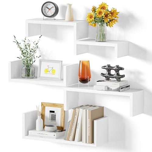 SRIWATANA Floating Shelves for Wall, Wall Shelves for Bathroom,...