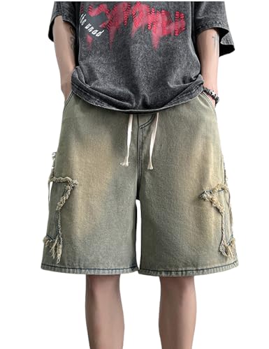 Shorts en jean baggy hommes Y2k ample pour en finir avec les vêtements trop serrés