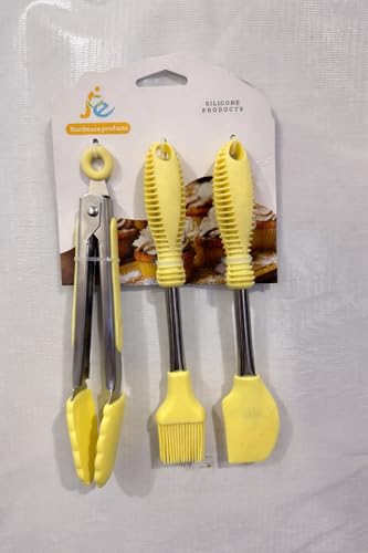 Image of Silicon Air Fryer Tray with Oil Spray Bottle, Basting Brush, Spatula and Heat-Resistant Gloves - Complete Accessories Set
