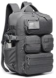 Wotony Tactical Backpack for Men, 25L/35L/45L EDC Backpack with Laptop Compartment, MOLLE System, Water-Resistant 900D Fabric, Multi-Pocket Travel Backpack for Hiking, Camping, Gym and Daily Use