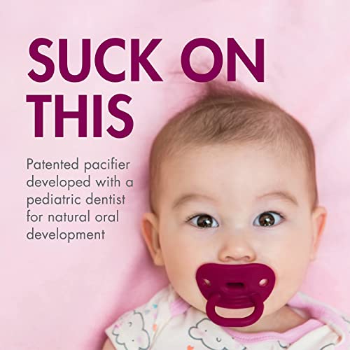 Boon B11271 Jewl Silicone Orthodontic Pacifier - Baby Pacifier With Soothing Gem Shaped Nipple thumb #2