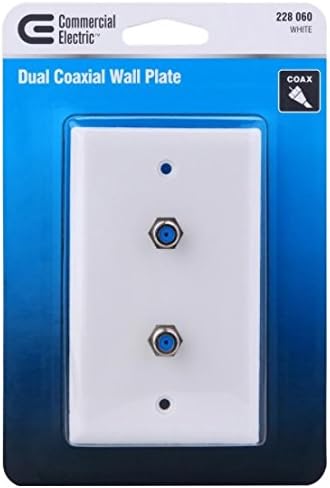 Placa de pared coaxial dual - Placa de pared coaxial dual blanco-CE Tech-White