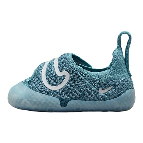 Nike Swoosh 1 Baby/Toddler Shoes (FB3244-403, Denim Turquoise/Smokey Blue/Cerulean/White)