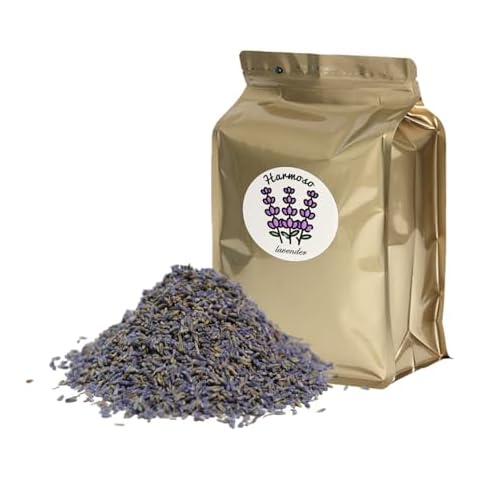 Harmoso 16oz Dried Lavender Flowers for Home Fragrance Sachets, Natural Dried Lavender Buds Bulk for Closet Freshener, Wedding Toss, Baths, Crafts, DIY Soaps Candles Essential Oils Potpourri Cover