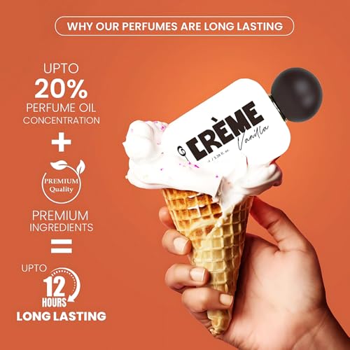 Image of Ossa Gourmand Creme Vanilla Parfum For Men And Women, 100ML | Premium Long lasting Fragrance With Musk, Rose, Coconut, Jasmine, Caramel & Vanilla Notes
