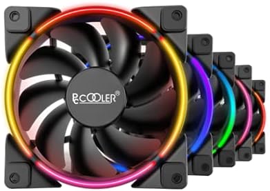 PCCOOLER Corona 5-in-1 FGRB Kit, 120mm 4Pin PWM Fan-Addressable RGB