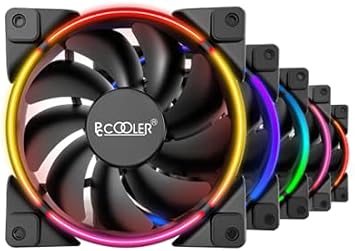 PCCOOLER Corona 5 -in- 1 FGRB Kit، 120mm 4Pin PWM Fan-Addressable RGB