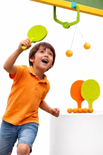 Image of Table Tennis Set - LETEST Game for KI Indoor Hanging Table Tennis Trainer for - Indoor Sports Toy for Kids Activities, Gifting, and Skill Development Extra 3 Bolls - Age 6 (A Multi)