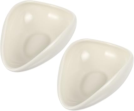 Ceramics Tea Scoop 2Pcs White Tea Shovel Coffee Bean Spoon
