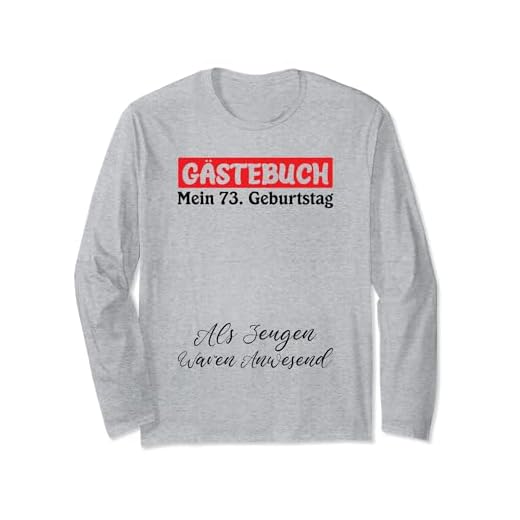 Gästebuch Mein 73. Geburtstag Libro de visitas Firma Manga Larga