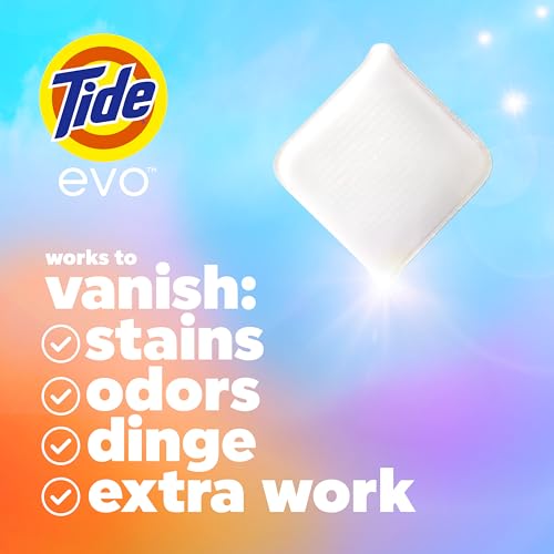 Tide evo Laundry Detergent Original Scent Works on 100% of Common Stains Concentrated Travel Detergent HE Compatible and Instant Dissolve Fights Stains Better than Leading Detergent Sheet, 42 Count by Tide - Image 6
