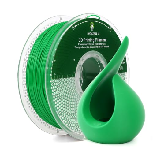 Image of PLA Force Green Filament, Toughened PLA Filament 1.75mm 1KG | Vibrant Green 3D Printer Filament Delivers An Eye-catching, Rich Color with Smooth Finish