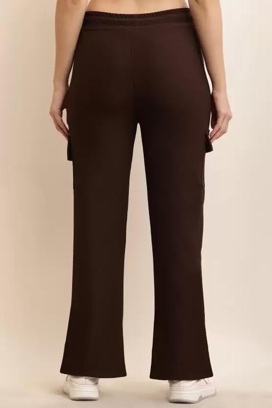 Image of Women Solid Loose Fit Knitted Cargo - Parent (BZCR9)