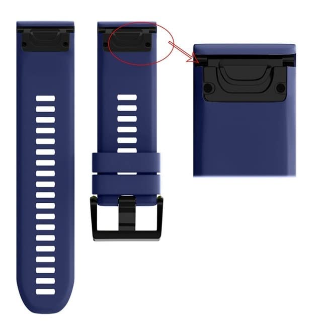 Bracelet silicone Garmin Fenix anti irritation attache rapide sport