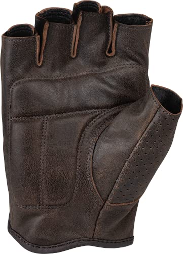 Highway 21 Half Jab Men's Street Motorcycle Gloves - Brown/Medium #TOP1