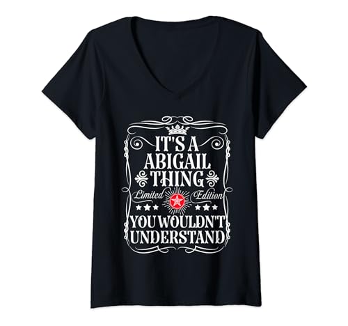 Mujer Abigail Nombre Es Una Cosa Abigail Que No Entendería Camiseta Cuello V