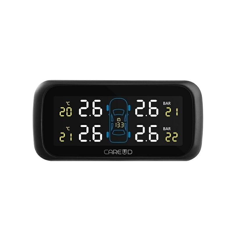 Tpms Sistema di monitoraggio della Pressione dei Pneumatici Wireless for Auto con 4 sensori Interni/Esterni Pressione Pneumatici(903-NF)