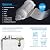 Frizzlife 40&100 Micron Spin Down Sediment Filter with Built-in Scraper, Reusable Whole House Pre-Filter for City/Well Water, Washing Machine, Flushable Filtration, BPA Free, 1"&3/4" NPT, JB40-100
