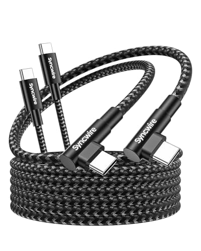 SYNCWIRE USB C to USB C Charger Cable, 2 Pack 6.6ft...