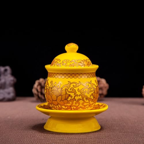 Taza de loto para agua sagrada ideal en templos y hogares 8