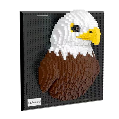 BDYDT Wall Art Eagle Building Blocks Set; A Wall Decor Set for Adults Who Love Creative Hobbies(1924 Pieces) Toys Gifts for Kid and Adult