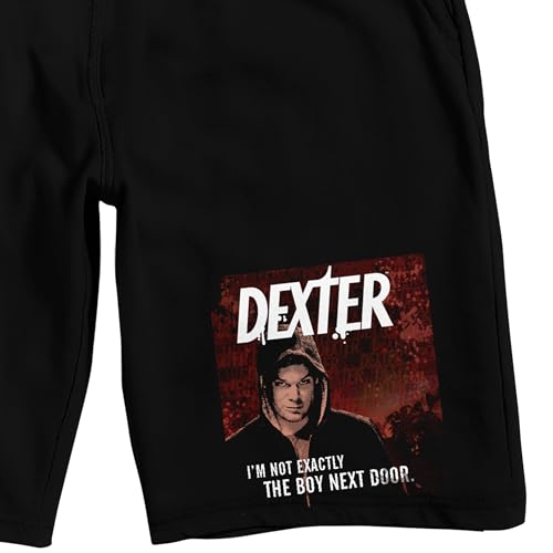 Dexter Title Art Men’s Black Sleep Pajama Shorts2