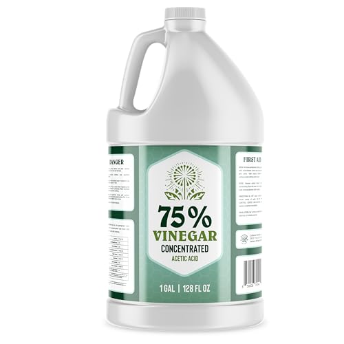 75% Vinegar - 1 Gallon - Concentrated Acetic Acid - All Natural Multipurpose Cleaning Vinegar