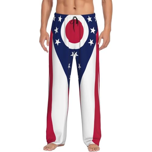 Pantalon de pyjama pour homme avec poches EdWal imprimé Ohio ample