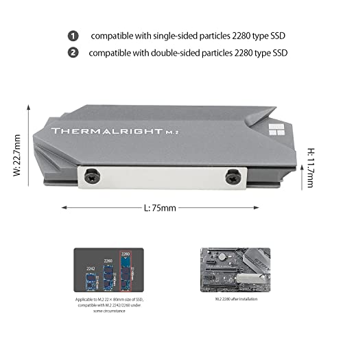 Thermalright Radiator M.2 2280 SSD, dwustronna podkładka przewodząca ciepło