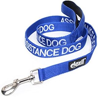 ASSISTANCE DOG Colour Coded 1.2m 1.8m Luxury Neoprene Padded Handle Dog Leads PREVENTS Accidents By Warning Others Of Your Dog In Advance (1.2m)