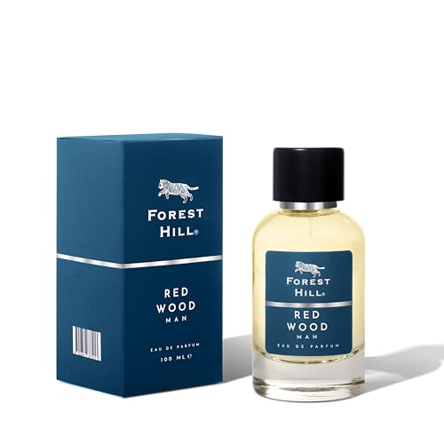 Image of Forest Hill Premium Eau De Parfum, Fresh & Soothing Fragrance Scent, Long Lasting Perfume Spray For Men (Red Wood 100ml)