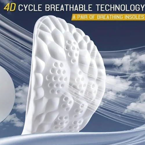 Image of Steppers Insoles for Men & Women,4D Cloud Massage Memory Foam Insoles with Arch Support for All-Day Comfort (Large Men's 9.5-11 Women 11-12.5)