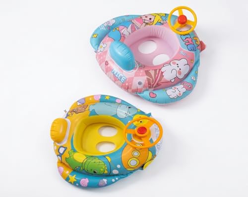 Image of ProKart Baby Pool Float - PVC Baby Swim Float | Toddler Pool Float | Swimming Floats | Infant Training Bath Float | Inflatable Toddler Swim Float | Sensory Play Gym for 6-36 Months (DN03- Piano Baby)