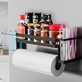 for Beonsky & Stanley & Hiware Replacement & Reusable Stainless Steel Metal Straw - DELITON Magnetic Paper Towel Holder Shelf Hanging Straws Holder