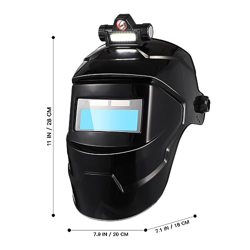 SOLUSTRE Capacete De Soldagem De Escurecimento Automático Faixa De Tonalidade Ajustável Capacete De