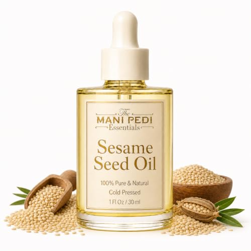 Image of TMPE Sesame Seed Oil, 100% Pure Cold & Pressed| Natural Til Oil for Face, Body Massage for Deeply Moisturized Skin 30ml
