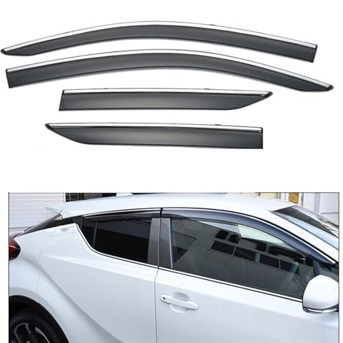 Déflecteurs de vitres latérales aérodynamiques et teintés pour CHR - 2