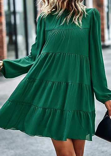 Image of KIRUNDO Women's 2026 Fall Long Sleeve Baby Doll Dresses