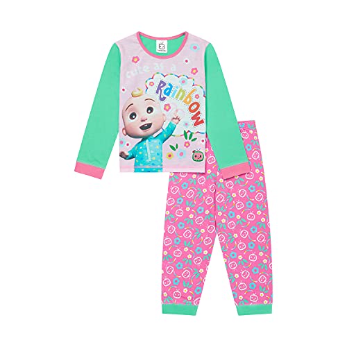 CoComelon Baby Mädchen Schlafanzug Kleinkind Pjs Alter 9 Monate bis 5 Jahre, offizieller CoComelon Merchandise, rose, 3-4 Jahre