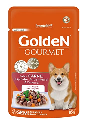 GOLDEN GOURMET CÃES AD PEQ PORTE CARNE 85 G