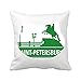 Petersburg Ameryka zabytkowy kot poduszka dekoracyjna kwadratowa poszewka