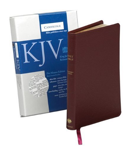 Minion Reference Buy KJV Pitt Minion Reference Edition, R182 Burgundy Bonded Leather ...