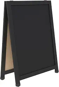 Cavalete de Calçada Duplo Soft Preto STALO, 80x60x35