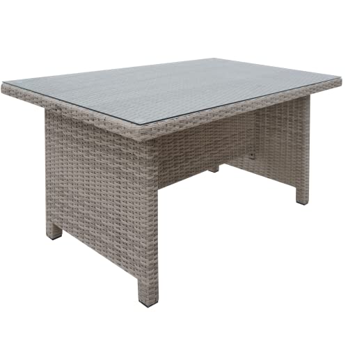 Tarrington-House-Sofa-Set-ADEANI-6-Piezas-ratan-de-PEpoliesterAcero-Color-ratan-NaturalCojines-Negro