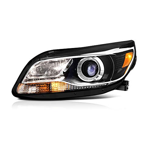 VIPMOTOZ Black Housing Projector Headlight Headlamp Assembly For 2013-2015 Chevy Malibu LTZ & Limited Xenon HID Model, Driver Side