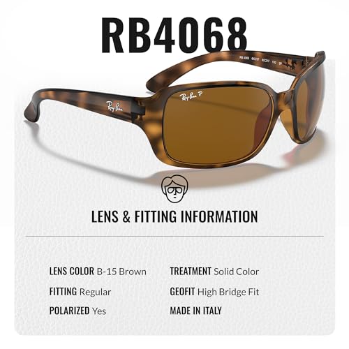 Ray-Ban RB4068 Square Shaped Sunglasses for Men & Women with Official RAYBAN Eyewear Kit4