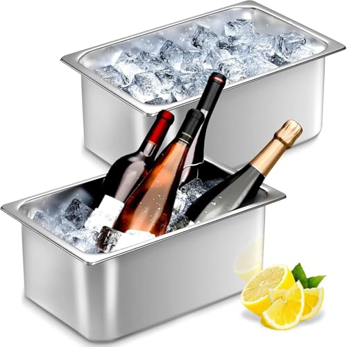 Refroidisseur de boissons en acier inoxydable brillant pour table chic