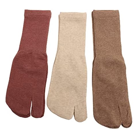 WOWFOOT Women toe split socks flip flops low cut For Tabi Geta Sandal Lofer Boat Shoes (Over Ankle 3pairs) Cover